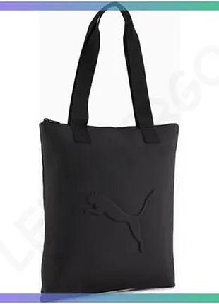 Сумка puma buzz tote 10l чорна жіноча для повсякденного використання з блискавкою 34х10х39 см sku_091157-01