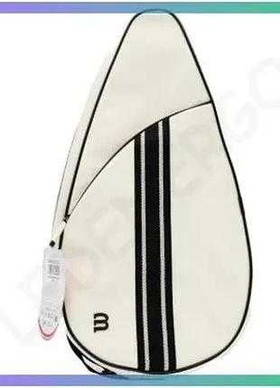 Чехол wilson padel premium cover бежевый для сквоша из полиэстера унисекс sku_wr8903801001