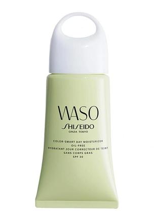 Денний крем shiseido waso color smart spf30 зволожувальний денний тонувальний крем для обличчя шийдо