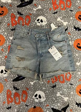 Нові джинсові шорти жіночі zara