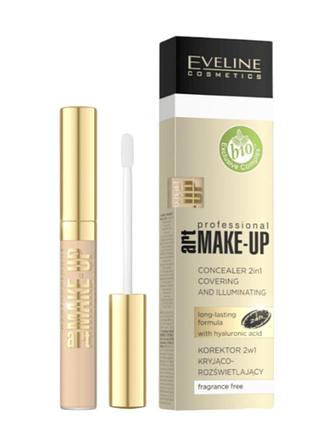 Корректор для лица 2 в 1 eveline professional art. make-up 04 light 7 мл 9188