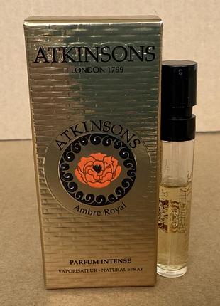 Atkinsons london 1799 amber royal parfum intense, edp 2ml