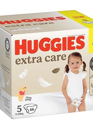 Акція набір підгузок huggies extra care розмір 5 (11-25 кг), 66шт