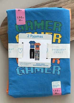 Піжамки костюмчики від primark   розмір 1.5-2р(92см),4-5р(110см), 5-6р(116см), 7-8р(128см)