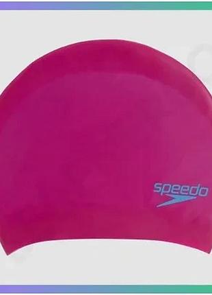 Шапка для плавання speedo long hair cap рожевий силіконовий для довгого волосся дітей комфортна шапочк sku_8-12809f953