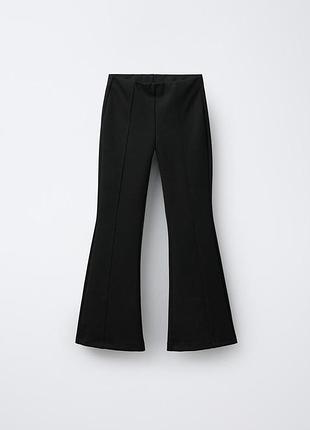 Zara flared trousers with slits базовые брюки с разрезами,р. s