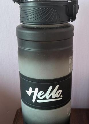 Пляшка спортивна hello