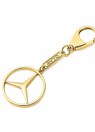 Брелок з жовтого золота mercedes (мерседес) (з9003.1)