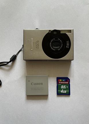 Canon ixus 70/sd1000 ccd vintage digital camera 71mp 3x optical zoom auto focus