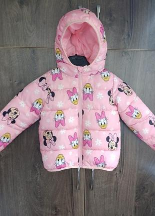 Куртка осінь-весна для дівчинки 2-3 роки, зріст 98см minnie mouse