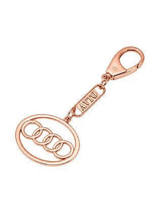 Брелок из красного золота audi (ауди) (з9004.1)