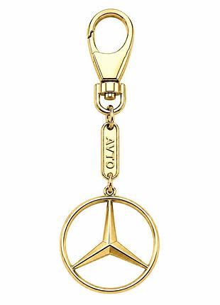 Брелок з жовтого золота mercedes (мерседес) (з9003.3)