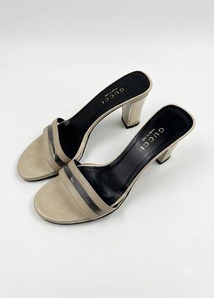 Gucci мюлі на каблуці