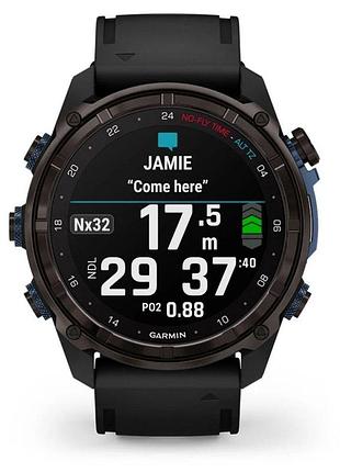 Gps смарт-часы garmin descent mk3i, 51mm, carbon gray dlc ti/blk, dive computer