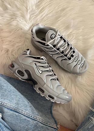 Стильные кроссовки nike air max tn plus grey black