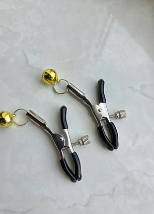 Зажим для сосків gold & black 2