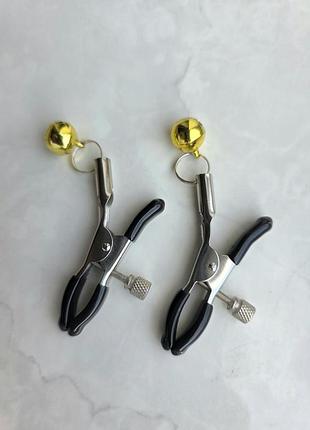 Зажим для сосків gold & black 5