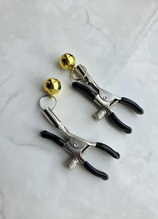 Зажим для сосків gold & black 4