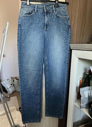 Джинси calzedonia , розмір s-m, висока посадка , декор .