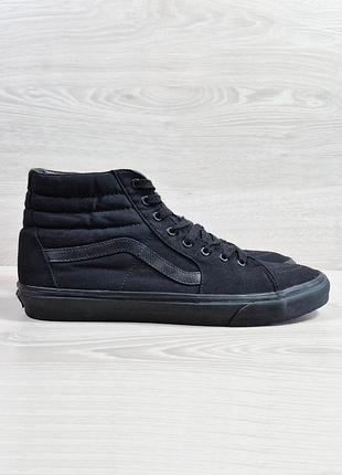 Високі чорні чоловічі кеди vans old skool оригінал, розмір 47