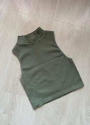 Топ в рубчик zara