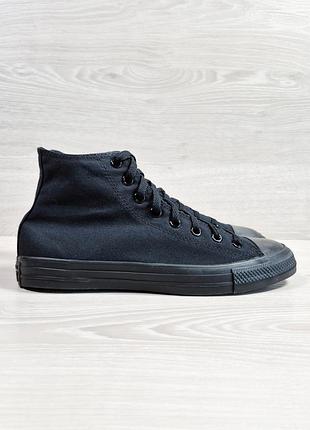 Високі чорні чоловічі кеди converse all star оригінал, розмір 42.5