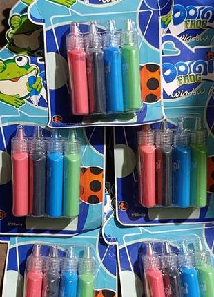 Краски для стекла и витрин «frogstarpaint» 4 цвета краски стекло