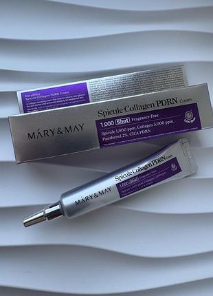 Mary&may spicule collagen pdrn cream – крем зі спікулами, колагеном і pdrn 15 мл