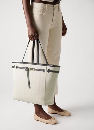 Оригінальна сумка-тоут ted baker tafanie belted herringbone large tote bag