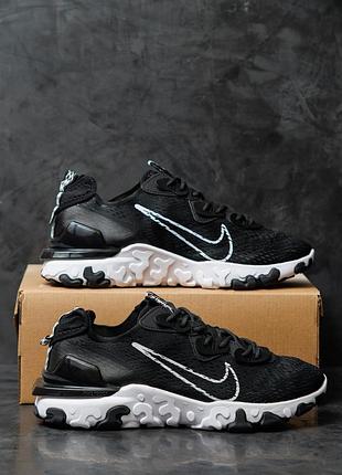 Кроссовки nike react vision black white