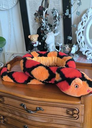 Велика м'яка іграшка змія пітон keeleco keel toys (екосерія)
