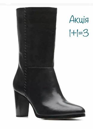 Кожаные сапожки clarks karamo mid полусапоги