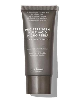 Мультикислотний пілінг для обличчя melume skinscience pro strength multi-acid micro peel 100ml