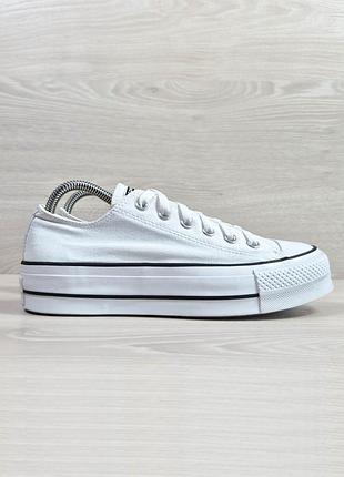 Жіночі білі кеди на платформі converse all star оригінал, розмір 39