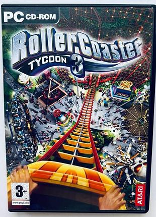 Roller coaster tycoon 3, б/в, англійська версія - диск для pc