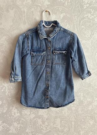 Джинсовое платье zara