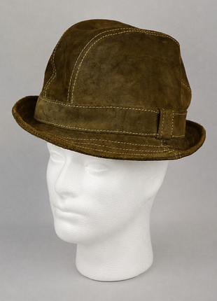Капелюх федора jill corbett fedora хакі оливкова шляпа шкіряний британія оригінал m-xl/ 59-60 см            stetson bailey akubra barmah kangol