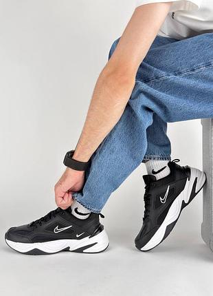 Мужские кроссовки nike m2k tekno m black white