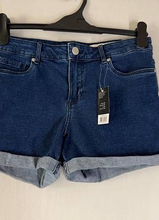 Стильные женские джинсовые шорты esmara medium waist (размер m / 38-40)