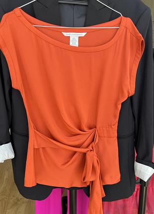Топ diane von fürstenberg із натурального шовку, р. 6 (s/m)