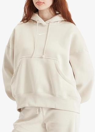 Оригінальне жіноче оверсайз худі толстовка nike phoenix fleece