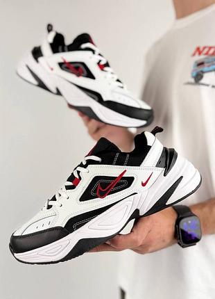 Мужские кроссовки nike m2k tekno m white black red