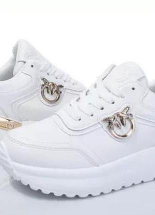 Кожаные кроссовки pinko