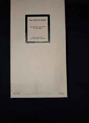 Нишевой аромат унисекс van cleef &amp;arpels patchouli blanc 10326sd