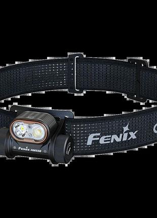 Фонарь налобный черный fenix hm55r 1200 лм