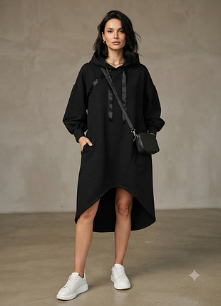 Virgo вінтажне  оверсайз жіноче плаття - худі made in italy  oversized