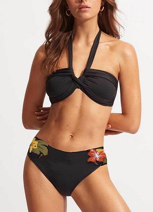 Фирменный купальник бандо m&s р. uk 12 на м-ку (чашка а-в)