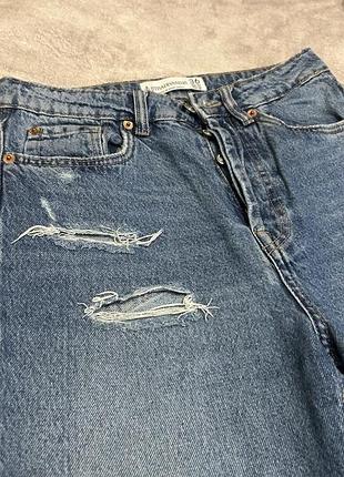 Джинси stradivarius mom fit 36/s прямі високої посадки