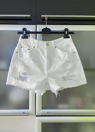 Topshop жіночі, нові, білосніжні, стильні шорти з кишенями.