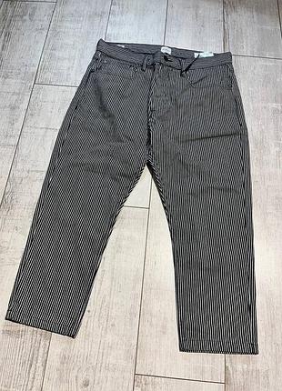 Новые женские штаны джинсы в полоску calvin klein